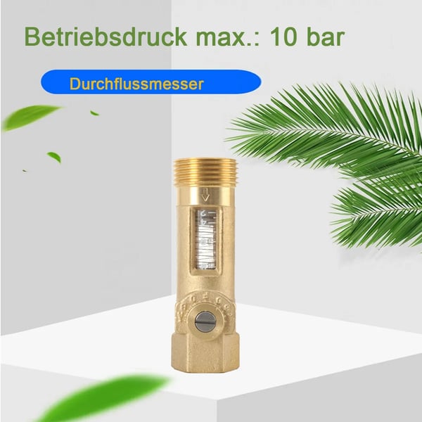 Virtausbalanssiventtiili, messinki, DN 20 (3/4"), 2-8 l/min virtausnopeus, 10 bar painearvo, -20°C - +110°C lämpötila-alue