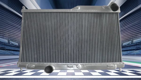 Radiator, Aluminiumkonstruktion, Samlet størrelse 441mm x 625mm x 158mm, Kerne størrelse 313mm x 617mm x 52mm