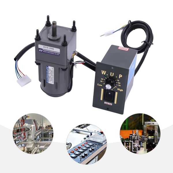 Motorhastighedscontroller, 220V, Hastighedsområde 0-68 RPM, Maksimal hastighed 1400 RPM, Lav støj 40 dB, Holdbart aluminiumlegering og kobbermateriale