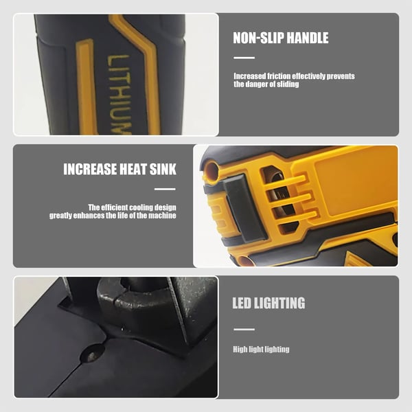 Trådløs stiksav, variabel hastighed, ergonomisk design,Standard Sæt, EU