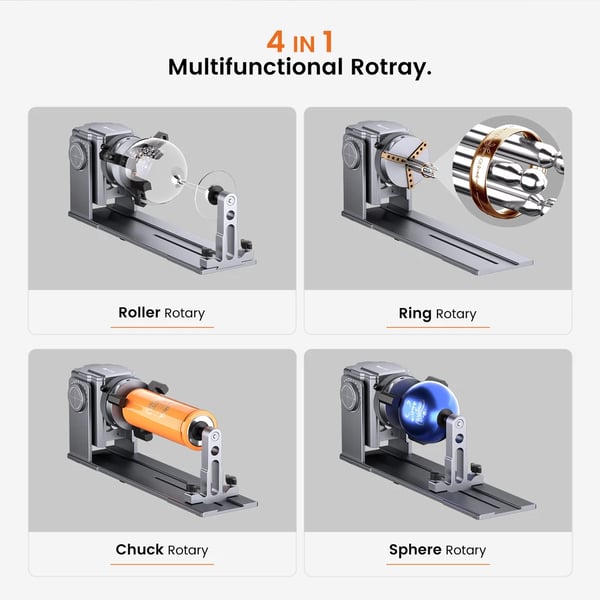 Lasergraver, Rotationsmodul, Høj Kompatibilitet,ARC