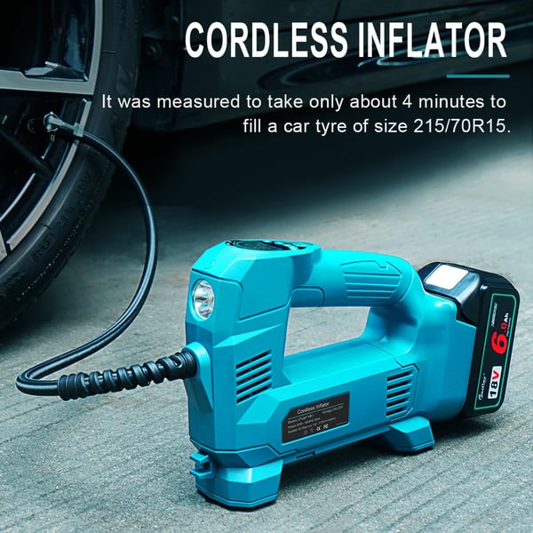 Luftkompressor, Trådløs Design, 150 PSI Tryk,Trådløs oppblåser