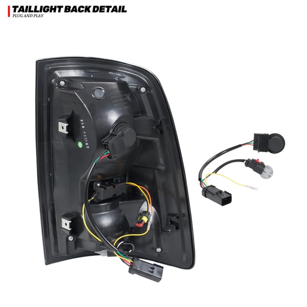 LED Baglygter, 12 V, 35 W, 3400 LM, Kompatibilitet med Dodge Ram 2009-2018 1500 2500 3500, Vandtæt