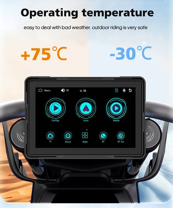 Motorcykel GPS Overvågning, Vandtæt Design, Trådløs Forbindelse,sort, Ingen