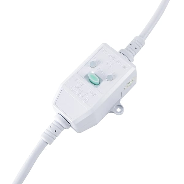 Elektrisk Vattenvärmare, Kompakt Design, Justerbar Temperatur,VIT