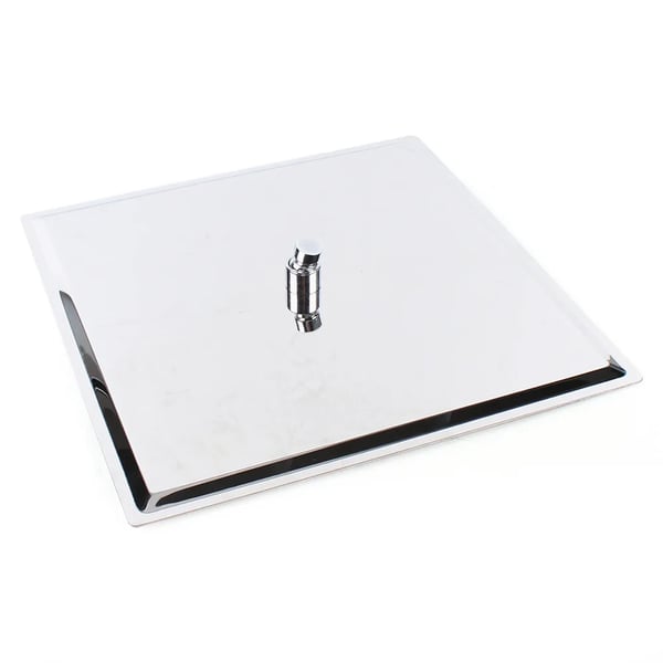 Bruserhoved, Rustfrit Stål, 40*40cm, 360° Rotation, Sølvfarve, Væghængt