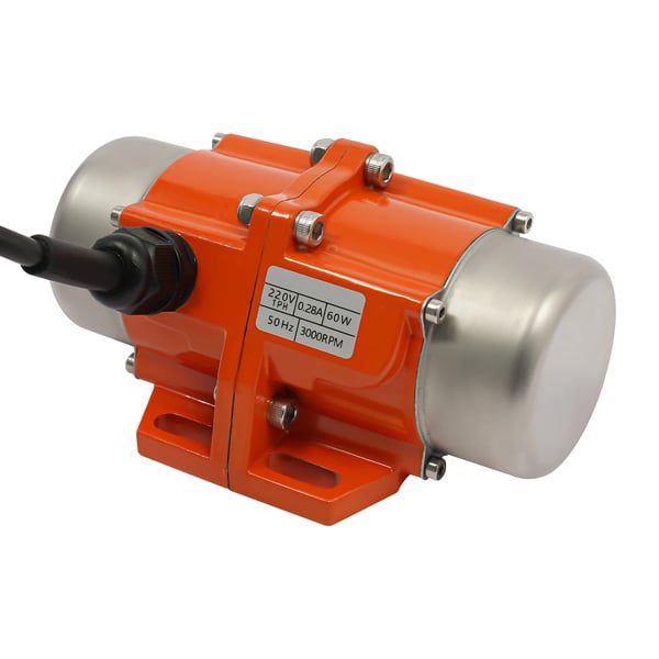 Vibrerende motor, 60W, 220V, Enfase, 1500-3000 RPM, IP65 vandtæt