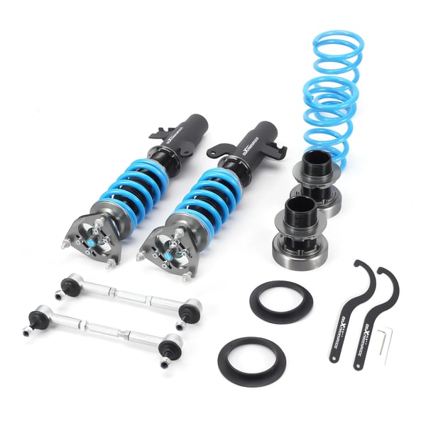 Coilover affjedringskit, kompatibel med Ford Focus ST modeller, legeringsstål og legeringsaluminium, 63 x 51,2 x 21,5 cm, 25,2 kg