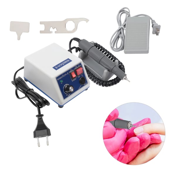 Mikro Boremaskine, 65W Effekt, 0-35000rpm Hastighed, 2,35mm Fit Bor Størrelse, 1,6m Pedal Ledning Længde, 1,55m Strømledning Længde