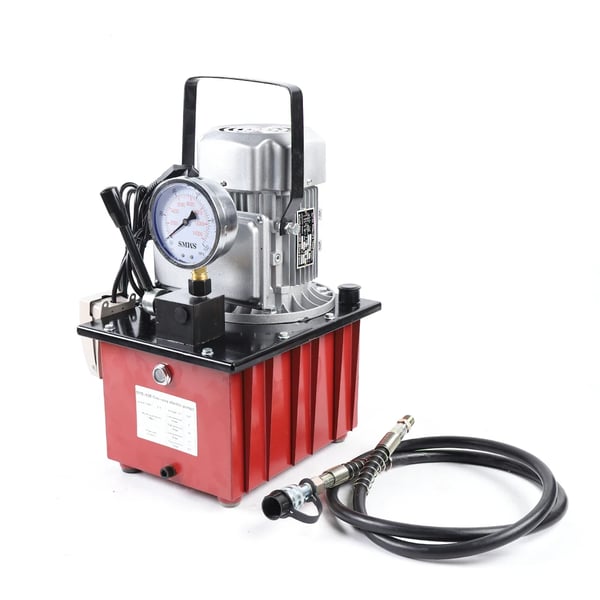 Hydraulisk Pumpe, Holdbar stål- og kobberkonstruktion, Maksimalt tryk 700 bar, Dobbelt kontrolmekanisme, Dimensioner 15 x 10 x 8 tommer
