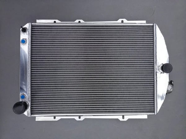 Radiator, Aluminium, Kerne Størrelse 570 mm x 430 mm x 52 mm, Øverste Udløb 38 mm, Nederste Udløb 45 mm, 2 Rækker