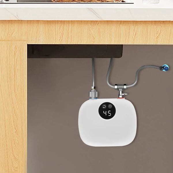 Øjeblikkelig Vandvarmer, Kompakt Design, Berøringsskærmskontrol,220V, HVID