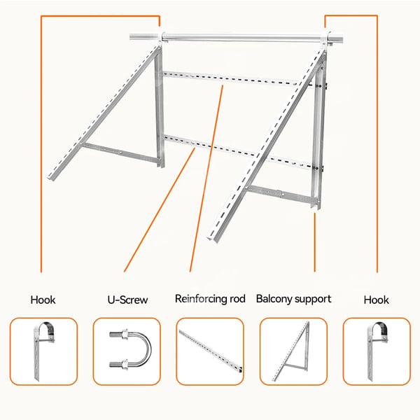 Solpanelbeslag, Holdbar Konstruktion, Alsidig Installation,Solbracket