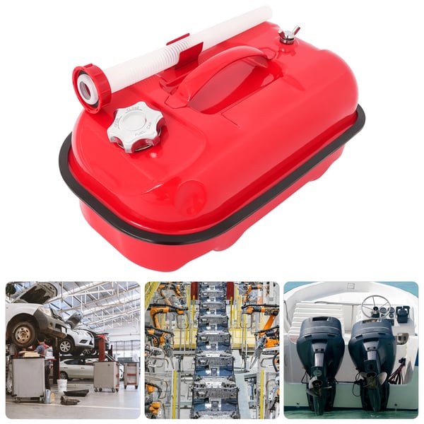 Brændstoftank, 2,2 gallons kapacitet, lækagesikker design,Rød