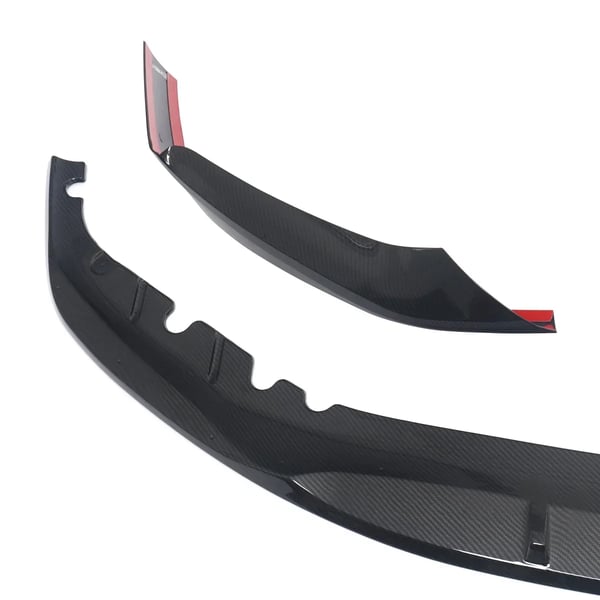 Framsplitter, ABS-material, passar lyxbil G30/G31,Kolfiberutseende