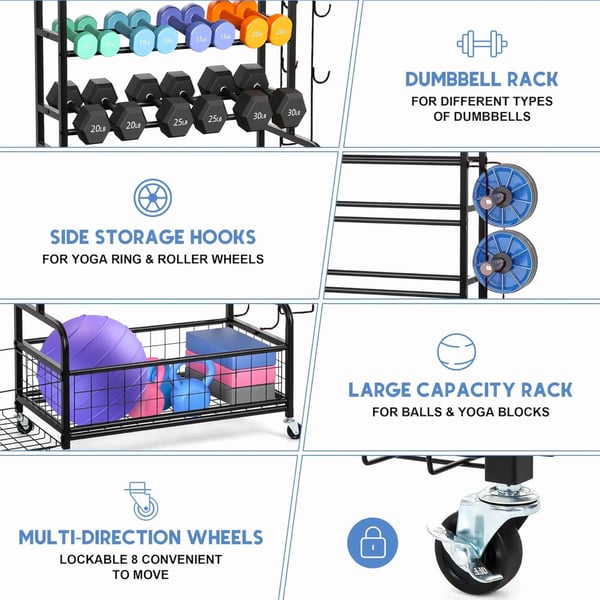 Opbevaringsreol, 4-lags design, holdbart kulstofstål,sort