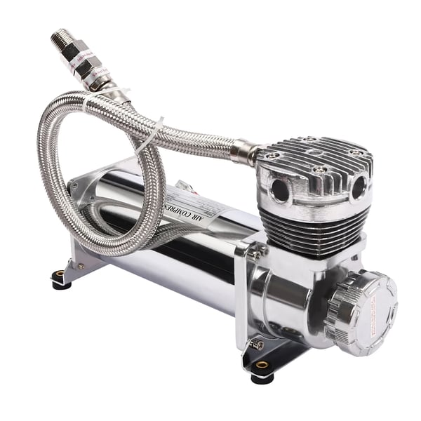 Luftkompressor Kit, Hög Prestanda, Universell Bilkompatibilitet,silver