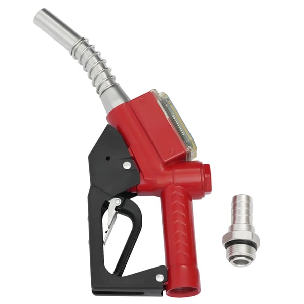 Brændstofpistol, holdbart plasthus, 8 x 4 x 3 tommer, kompatibel med diesel og benzin, gennemstrømningshastighed op til 1,5 m³/t, vejer 2,43 pund