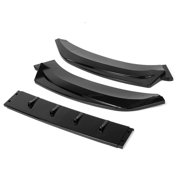 Front Bumper Lip, Højkvalitets ABS-plast, Designet til perfekt pasform, Passer til modeller 2013-2016 for Audi A4 S4 B8.5 S-Line, Letvægts