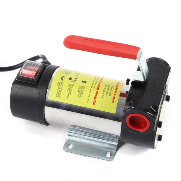 Selvprimende dieselpumpe, 175W effekt, 50 L/min flowrate,EU, Sølv, 12V