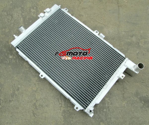 Aluminiumradiator, Højde 358mm, Bredde 498mm, Tykkelse 50mm, Indgang/Udgang 34mm/34mm, Forbedret Kølekapacitet 30%