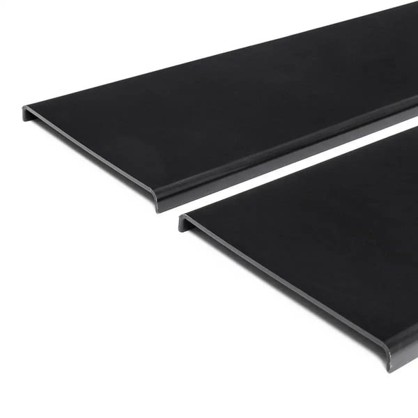Side Skirt Forlængelser, Universel Pasform, Holdbart Materiale,2.2m Sort