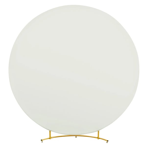 Baggrundscover, Minimalistisk Design, Alsidig til Begivenheder,6ft, Elfenben Hvid