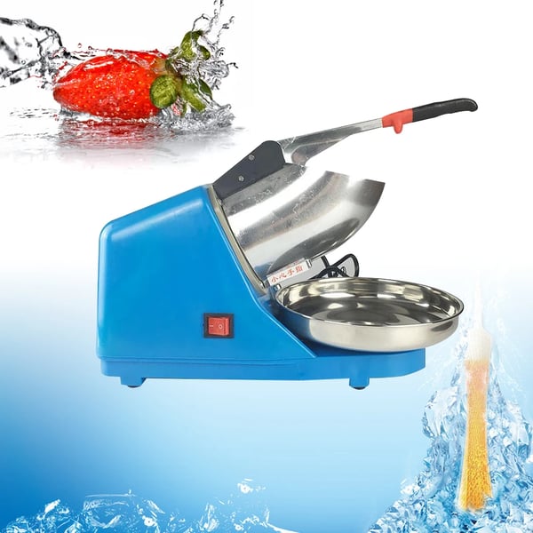 Elektrisk Ismaskine, 380W Effekt, 2200 RPM Rotationshastighed, 65 kg/t Knusningskapacitet,Blå, EU