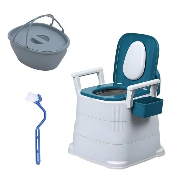 Sengebordstoilet, Antiskridfunktioner, Ergonomisk Design,1
