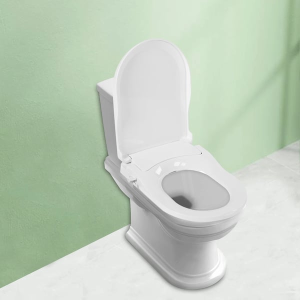 Ikke-elektrisk bidettoilet sæde, dobbelt dyse system, ergonomisk design, nem betjening