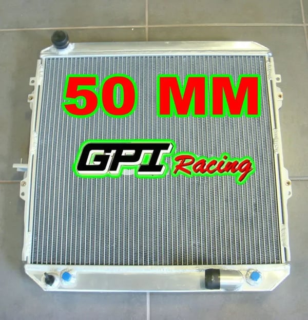 Radiator + Blæser, Aluminium Konstruktion, Længde 41,74 cm, Bredde 17,12 cm, Højde 71,41 cm, Kompatibel med Hilux 2.4/2.0 LN130