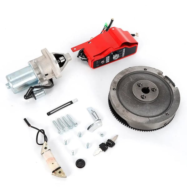 Startermotor Kit, Høj Moment Ydeevne, Fuld Installationspakke,Rød