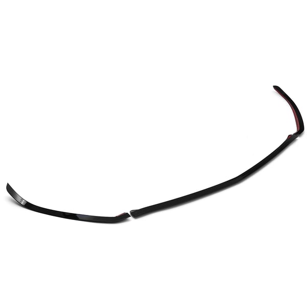 Front Nedre Bumper Lip Splitter, Holdbart Plastik, Nem Installation,Glansfuld Sort