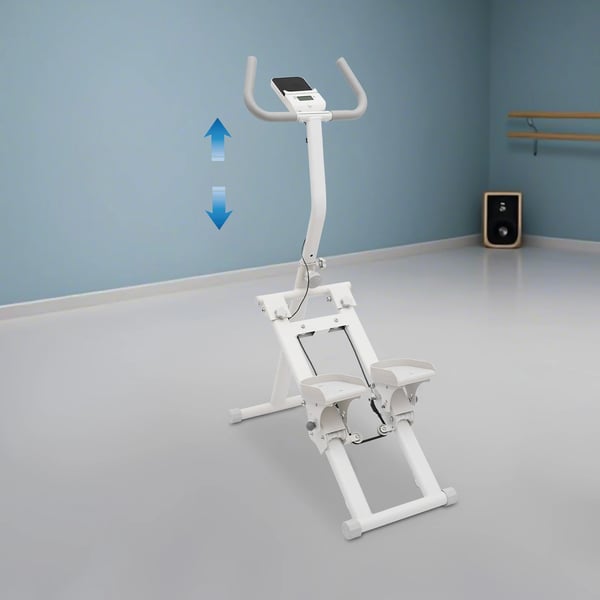 Stepper Maskine, Sammenklappeligt Design, 8-Niveau Modstand,HVID