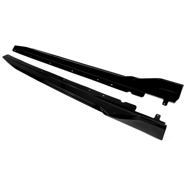Side Skirts, Performance Fit, Konkurrence Stil,Glansende Sort