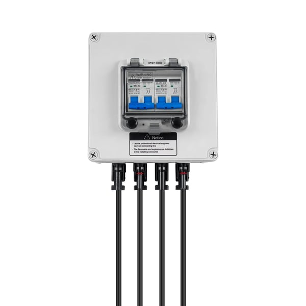Fotovoltaisk DC-afbryder, 30A sikring, vandtæt design,HVID