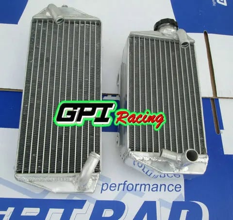 Motorcykelracing Radiator, Højtydende aluminium, Skræddersyet til motorcykler, Designet til Suzuki RMZ450 (2007), 40% større kølekapacitet