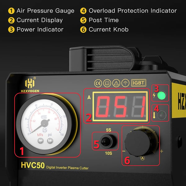 Plasma Cutter, Effektiv Skæreevne, Alsidige Anvendelser,HVC50