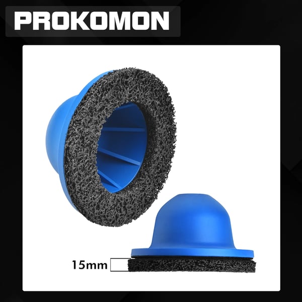Hjulnavsbørste, 150 mm Diameter, Kompatibel med Trådløs Boremaskine, Kompatibel med Luftboremaskine, Maksimum 1500 RPM, Rengør på Under 30 Sekunder