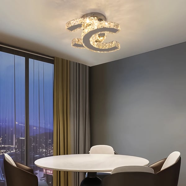 Loftlampe, LED Indendørs Belysning, Elegant Krystal Design,ændrebar, SJ-SC-SS