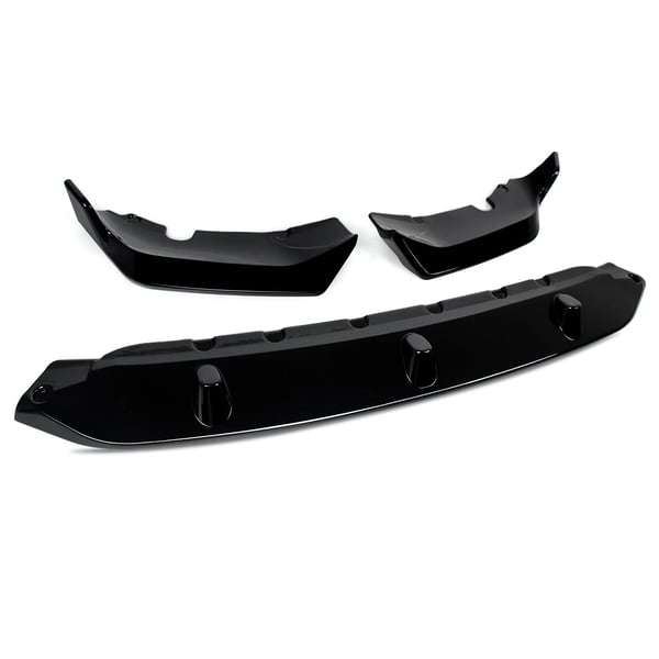 Front Lip Spoiler, ABS Plastmateriale, Sporty Design,som vist