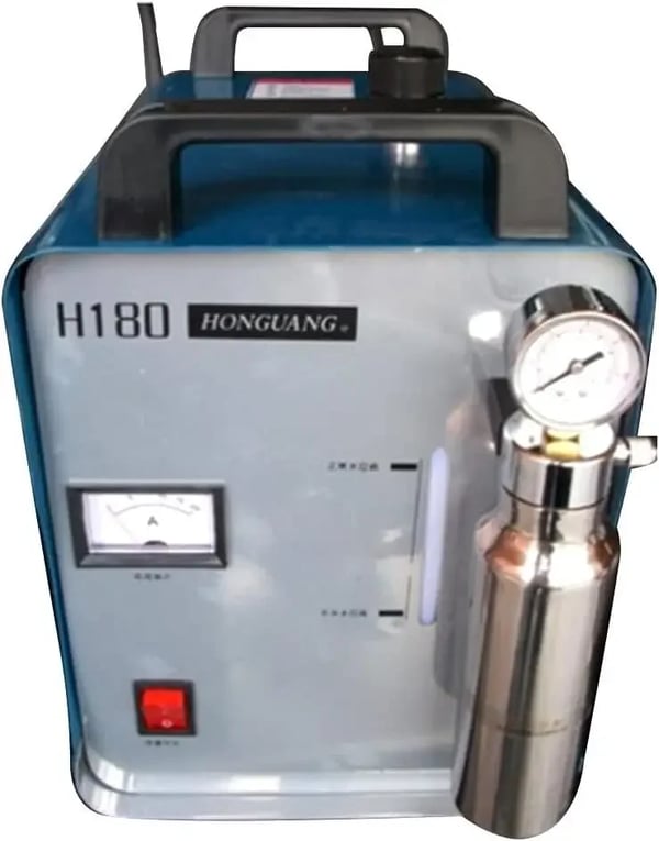 HHO Gas Flammegenerator, Effektiv Akryl Svejsning, Kompakt Design,Sølv