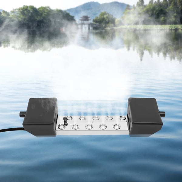 Dimgenerator, 10-huvud Ultrasonisk, IP68 Vattentät,Silver