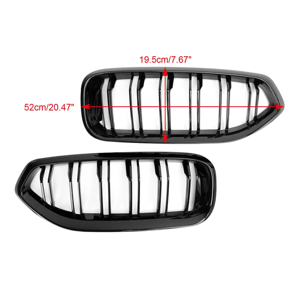 Frontgrill, direkte erstatning, holdbar plast, passer til G29 Z4 20I 30I M40I, nem installation
