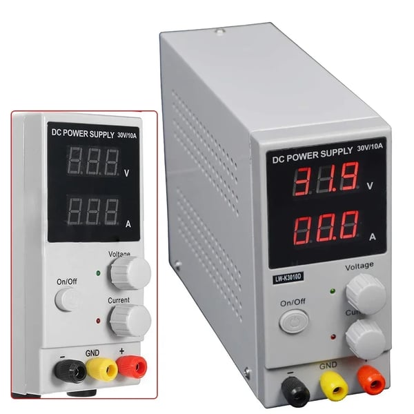 Laboratorie Strømforsyning, Justerbar DC Strøm, Høj Effektivitet,grå, 220 V, 30V