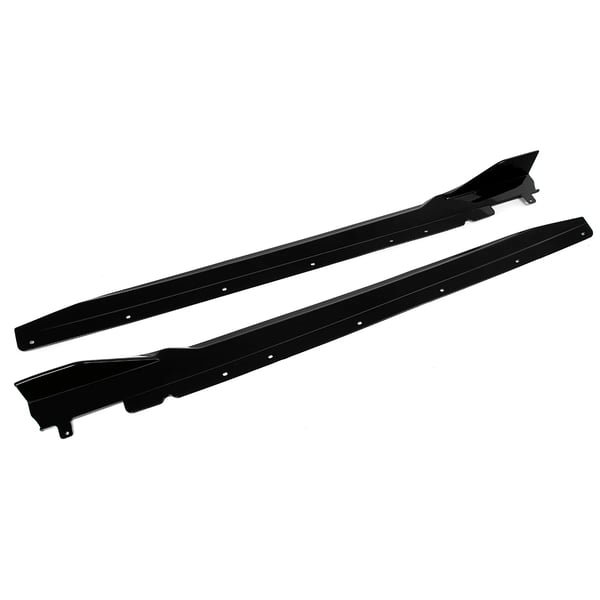 Side Skirts, Performance Fit, Konkurrence Stil,Glansende Sort