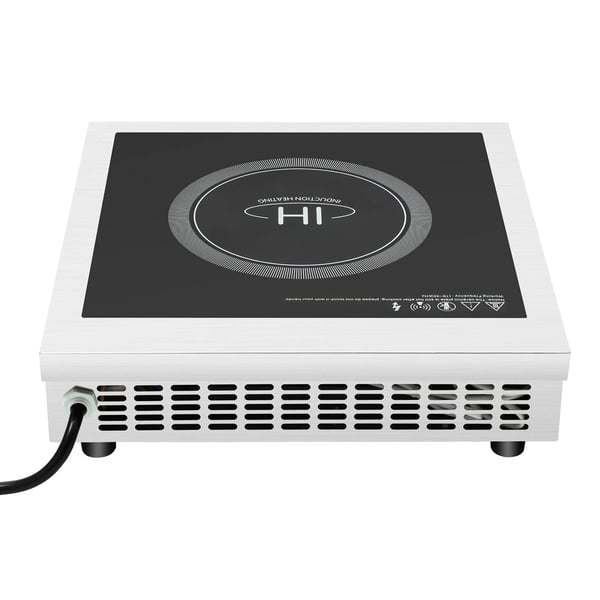 Induktionskogeplade, 3500W effekt, kompatibel med gryder på 4,72-11,81 tommer, 220-240V spænding, digital kontrol, firkantet form