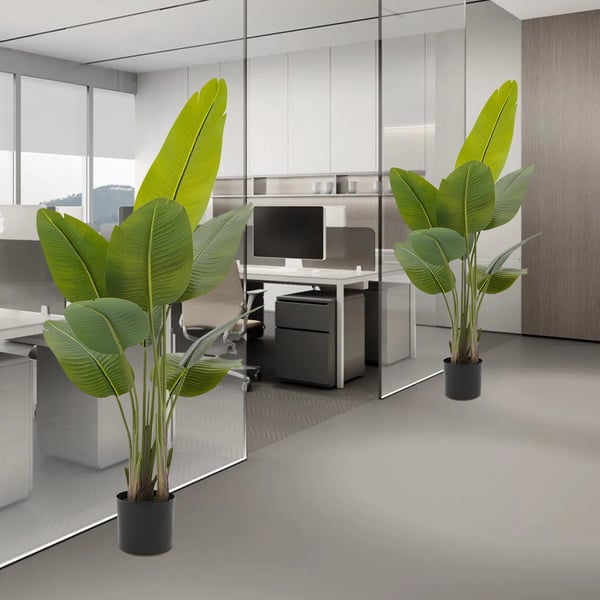 Kunstige Potteplanter, Realistisk Design, Lav Vedligeholdelse,grøn