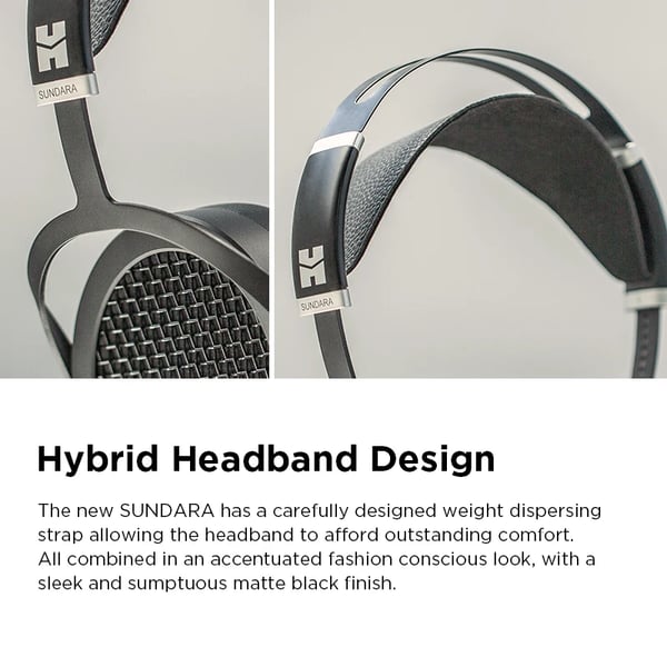 HIFIMAN SUNDARA Over-Ear Hovedtelefoner, 6-75000 Hz Frekvensrespons, Metalhus,sort