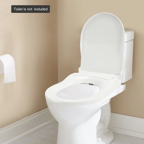 Bidet-wc-istuin, kaksoissuuttimisto, helppo asennus,VALKOINEN